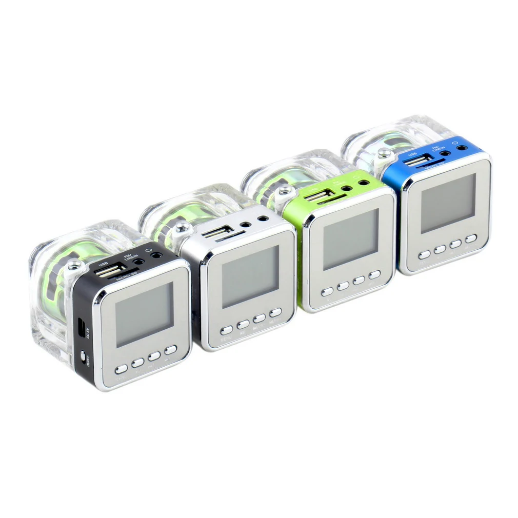 Мини-динамик lcd HiFi Музыка MP3/4 плеер Micro SD/TF USB диск FM радио