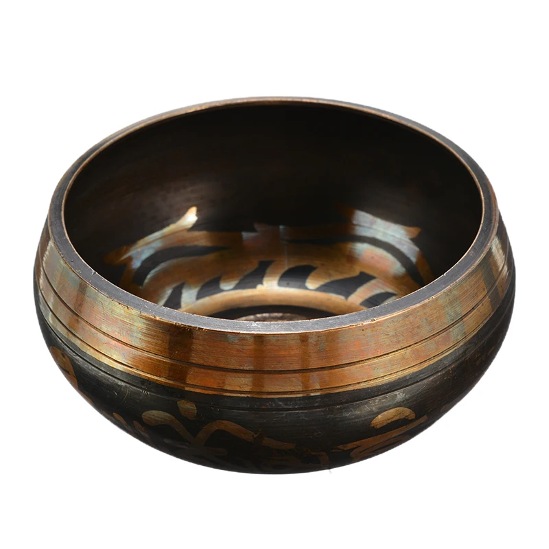 Copper Buddhism Alms Bowl Yoga Tibetan Meditation Sound Accessory Bowl Buddhism Therapy Chakra Singing Bowl Decor Craft