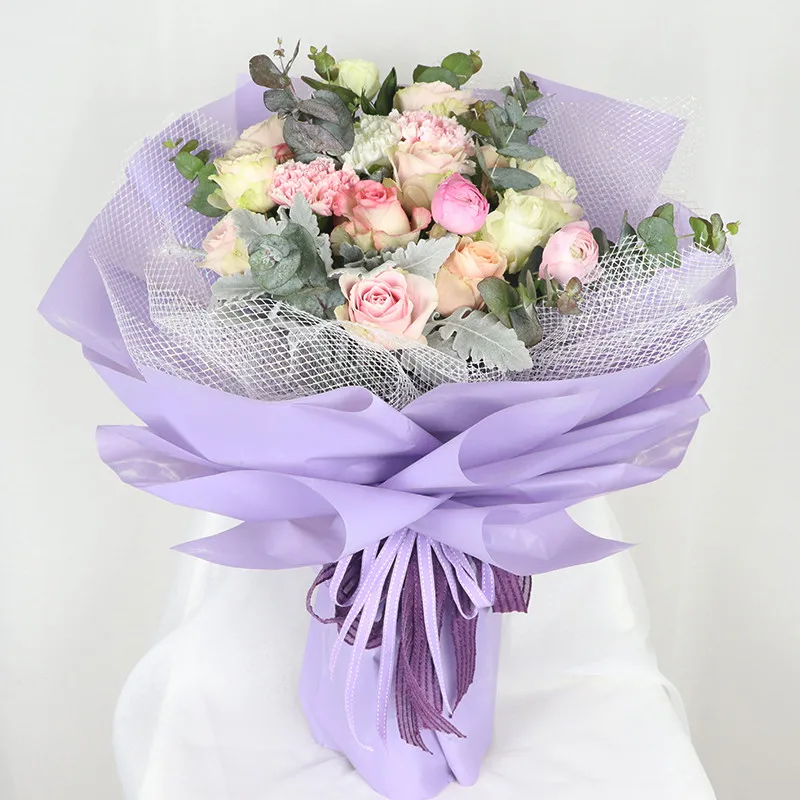 10 шт. мраморная оберточная бумага для букетов водонепроницаемые цветы 60*60 см