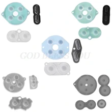 Botões condutores de borracha controladores de substituição botão de contato A-B d-pad para game boy clássico gb gbc gbp gba sp silicone iniciar