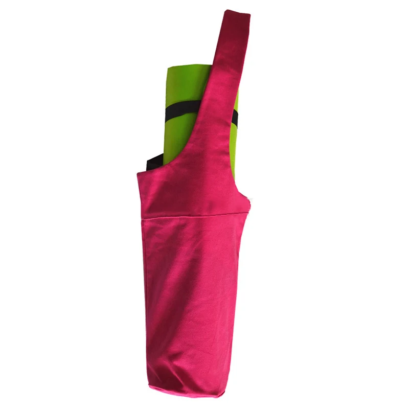 Portable Canvas Strap Storage Bag Pocket Pilates Large Mat Gym Carrier Portable Equipment