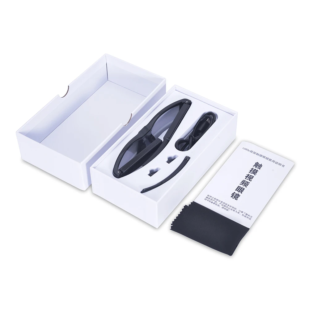 Gravador de Vídeo Fones de Ouvido Fooang Câmera Óculos Filmadora Portátil Microfone hd Dvr Vidicon Bluetooth dv - Image 6