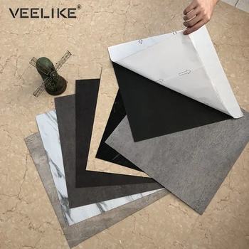 

Self Adhesive PVC Ceramic Tile Stickers Waterproof Wallpaper Art Floor Stickers Kitchen Decorative Film DIY Ground Contact Paper