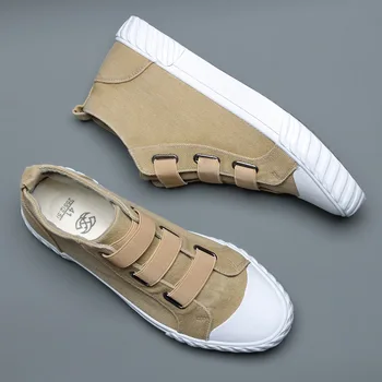 

New Canvas Driving Shoes Breathable Men Canvas Shoes Designer Sneakers Fashion Men Trend Casual Shoes Youth High Top Sneakers