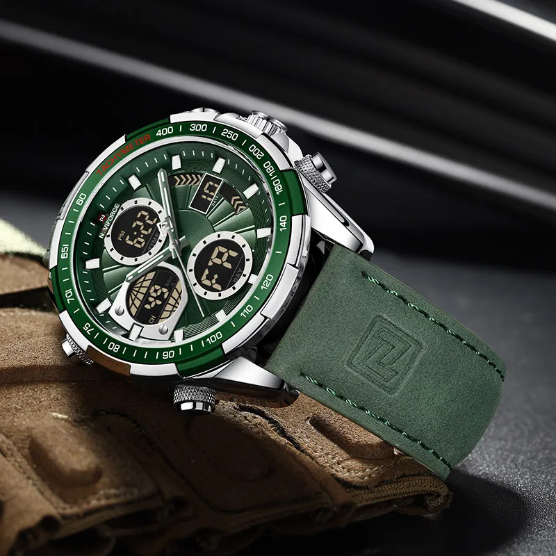 Naviforce Orologi da uomo militare digitale analogico al quarzo