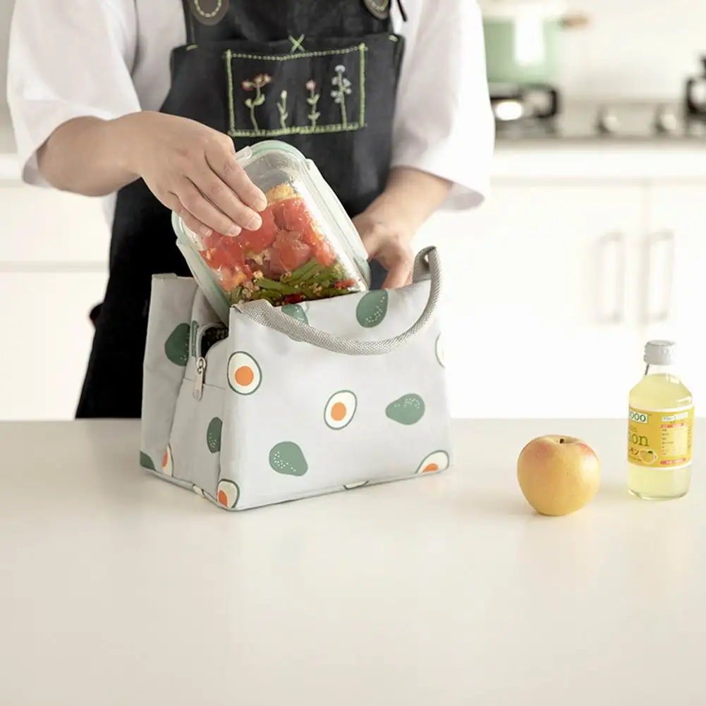 Hot Sale Multifunctional Creative Insulation Bag Portable Ice Bag Thick Aluminum Foil Insulation Lunch Bag with Canvas Tote Bag