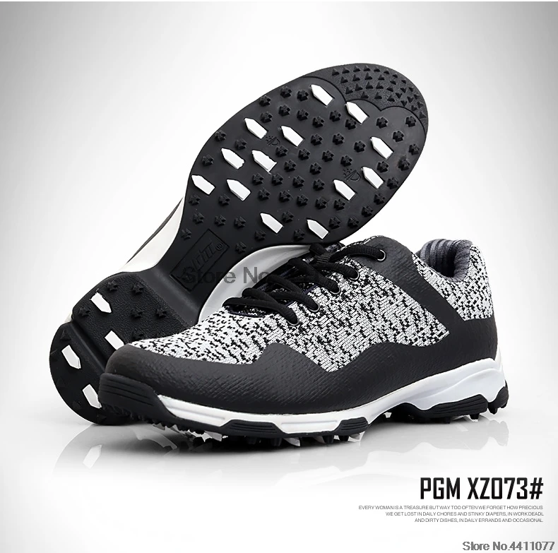 Обувь для гольфа Pgm, Мужская дышащая обувь для гольфа хорошего качества, нескользящая спортивная обувь, тренировочные кроссовки AA10106