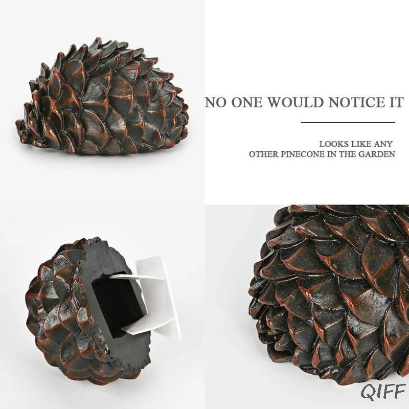 Pinecone скрытый ключ коробка открытый сад безопасности тайник чехол для хранения скрытый ключ коробка