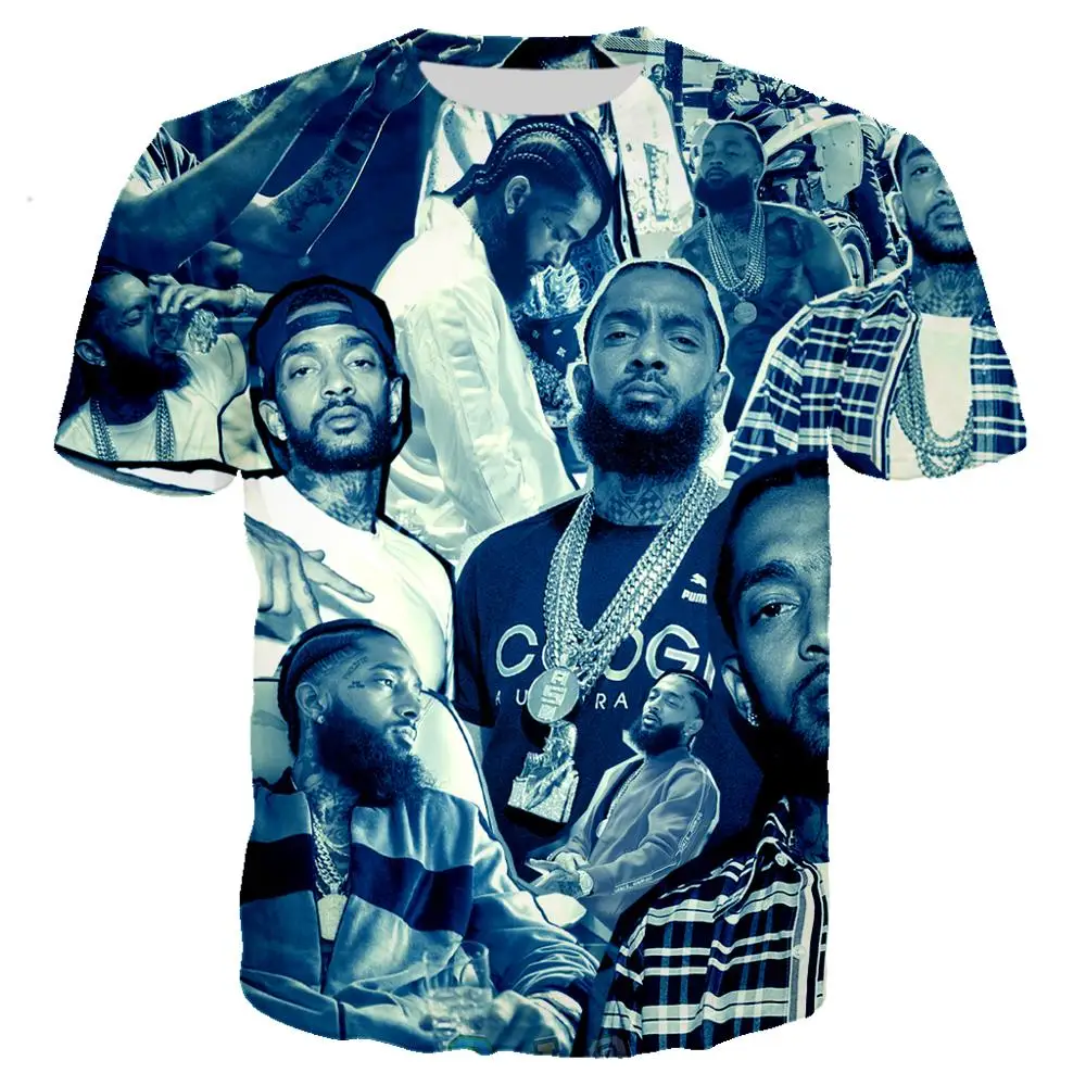 3D принт Новая певица Nipsey Hussle футболка рок футболка для мужчин и женщин Повседневная Уличная одежда в стиле хип-хоп harajuku Топы Camiseta hombre