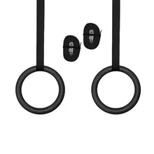 28 мм ABS гимнастические кольца подтягивающие фитнес-спортзал кольца для силовых тренировок тренировка Кроссфит Регулируемый черный