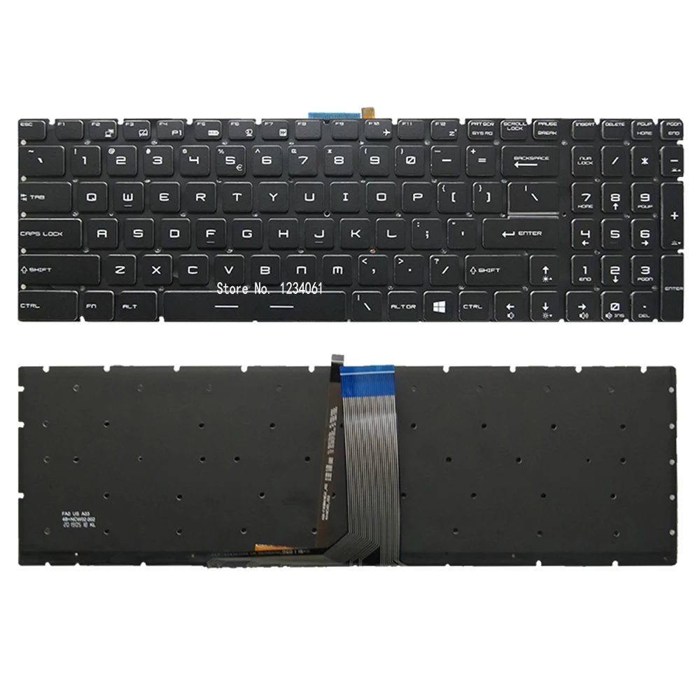 Сменный ноутбук MSI GL62 GL63 GL72 GL72M GL72VR GL73 GV62 GV72 клавиатура с подсветкой | Компьютеры и