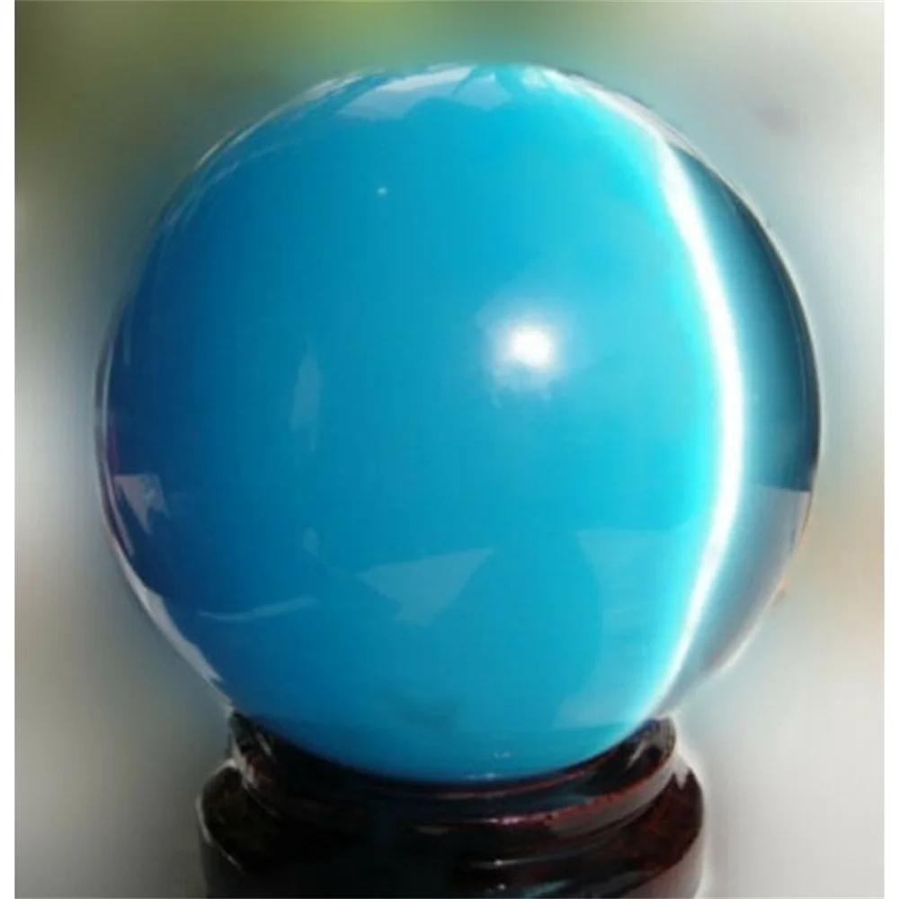 Blue Cat's-eye Opal Natural Quartz Crystal Healing Stone Ball Sphere Decor crystal ornaments,crystal balls,crystal ball ornament 40mm