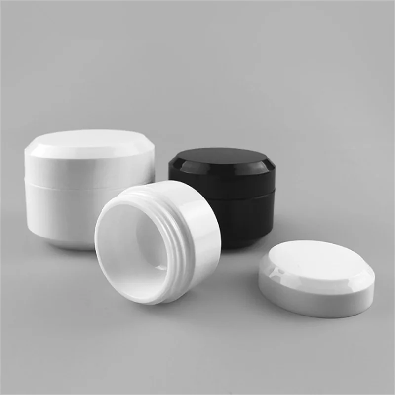 Empty Mini Plastic Square Cream Jar Cosmetic Sample Travel Eye Cream Skin Cream Filling Container Storage Box