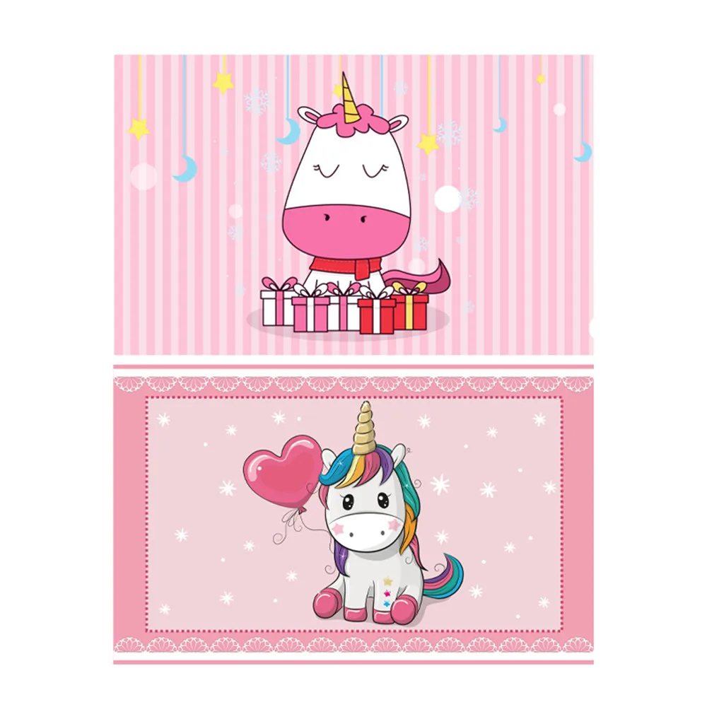 Мультяшный Противоскользящий коврик, детский коврик для игровой зоны, фланелевый ковер, единорог, для девочек, для комнаты, напольные коврики, детские игровые ковры для ползания, для гостиной