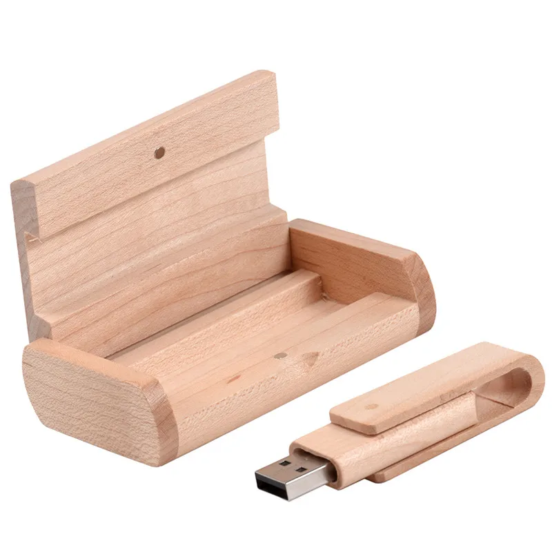 JASTER горячий клен вращающийся+ флип-бокс USB флэш-накопитель USB 2,0 4 ГБ 8 ГБ 16 ГБ 32 ГБ 64 Гб внешний накопитель диск памяти - Цвет: White