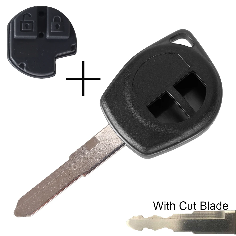 Dandkey/нерезанное лезвие для Suzuki Swift Grage Vitara Alto 2 кнопки флип складной ключ автомобиля Чехол обновления оболочки - Количество кнопок: cut with pad