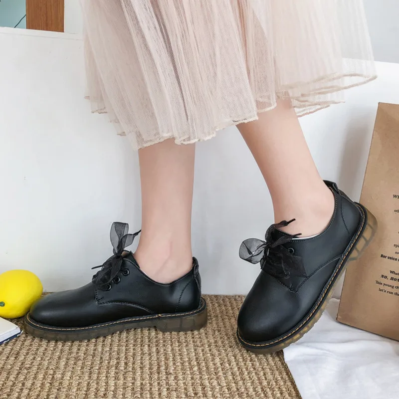 BJYL; женская обувь на плоской подошве в стиле ретро; Женская Повседневная Удобная элегантная Классическая винтажная обувь на низком каблуке с круглым носком; осенние оксфорды; B496