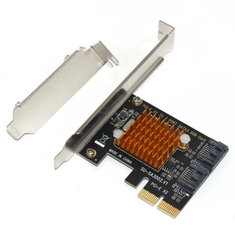 

2 Ports PCI-E To SATA 3.0 Expansion Card Stable High Speed 6Gbps Adapter For Synology NAS