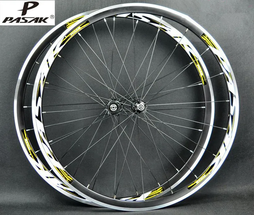 PASAK 700C Road Bike Bicycle Ultra Light Sealed Bearings Wheels Wheelset Rim 11 Speed Support 1650g 30MM Rims