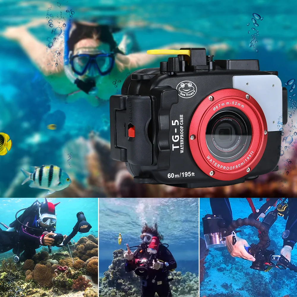 Seafrogs Camera Case For Olympus TG-5 Case 40m