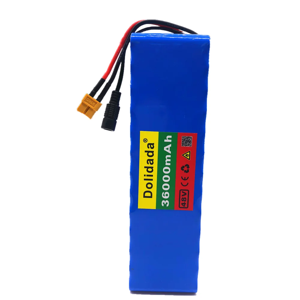 Dolidada XT60 интерфейс 48V батарея 13S3P 36Ah батарейный блок 500W высокая мощность батареи