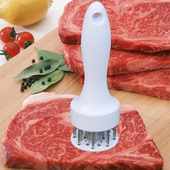

1PC Steak Pork Chop Fast Loose Meat Tenderizer Needle Stainless Steel Tender Meat Hammer Kitchen Helper Meat Tenderizer Loose