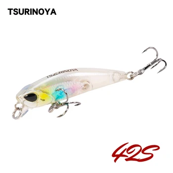 

TSURINOYA Sinking Water Mini Minnow Hard Fishing Lure DW29 Durable Sharp Hooks Wobbler Swimbait 42mm 3.2g Plastic Shad Crankbait
