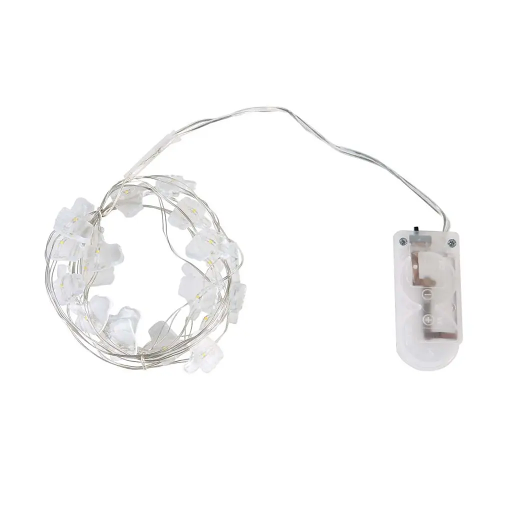 20 Led String Lights Christmas Decoration Pineapple Flamingo Green Cactus Transparent Snowflake Shape Thumb Fairy Light | Освещение