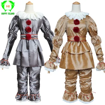 

New Joker Halloween Costume It Clown Adult Cosplay Costume Halloween Purim Carnival Party movie Droll-Pennywise Cosplay costume