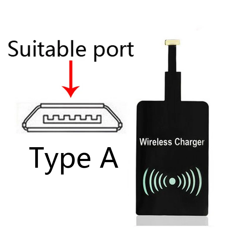 Беспроводное зарядное устройство для зарядки, Индукционное USB зарядное устройство для Apple iPhone 8 Plus/X для samsung Galaxy S8/S8 Plus Note 8 - Тип штекера: For Android Type A