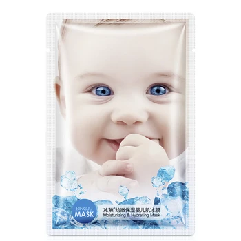 

Baby Skin Ice Cooling Moisturizing Hydrating Silk Facial Mask Oil-control Anti-Aging Whitening Wrapped Mask for Face