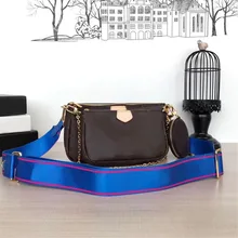 Новинка, роскошный дизайн, женская сумка через плечо, три части, женский кошелек, сумка через плечо, высокое качество, сумка pochete, поставляется в коробке