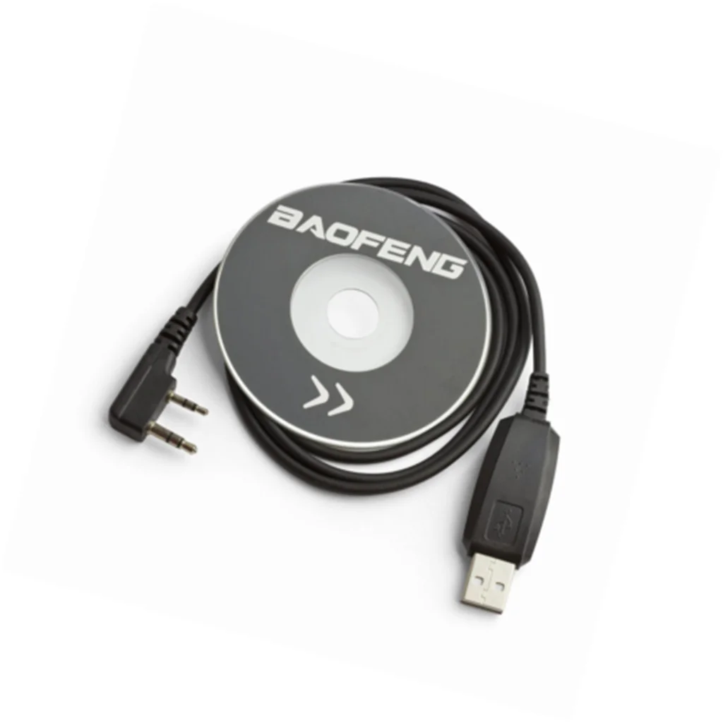 2 шт. Baofeng USB Кабель для программирования с компакт-диск с драйверами для BaoFeng DM-5R UV-5R BF-888S UV-82 GT-3 УФ B2 плюс иди и болтай Walkie Talkie
