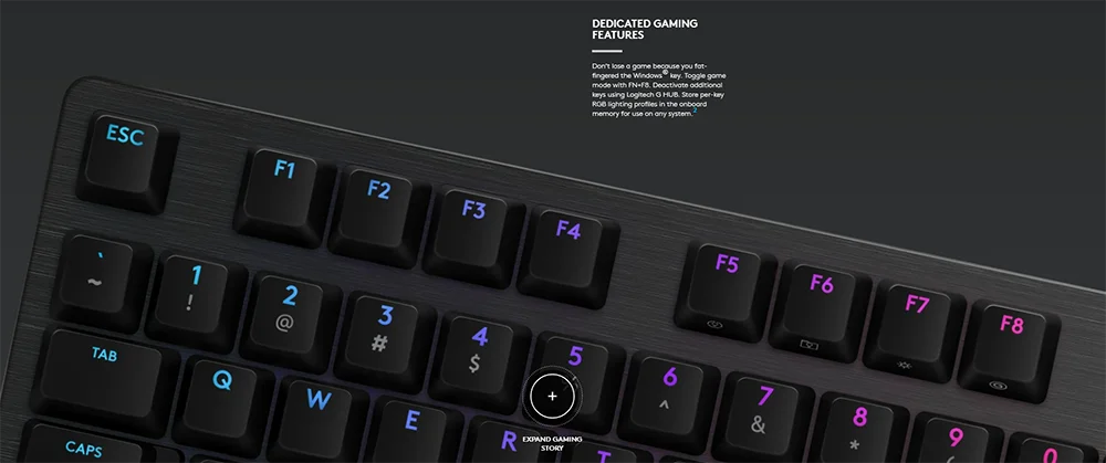Logitech G512 Carbon Light Sync RGB Mechanical Gaming Keyboard (920-009360)