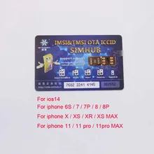 1pc 10pcs For ios 14 14.2 For IPhone 6S 7 8 Plus X XR XS Max 11 11pro 11 pro MAX Heicard Automatic pop up 4G SIM Card