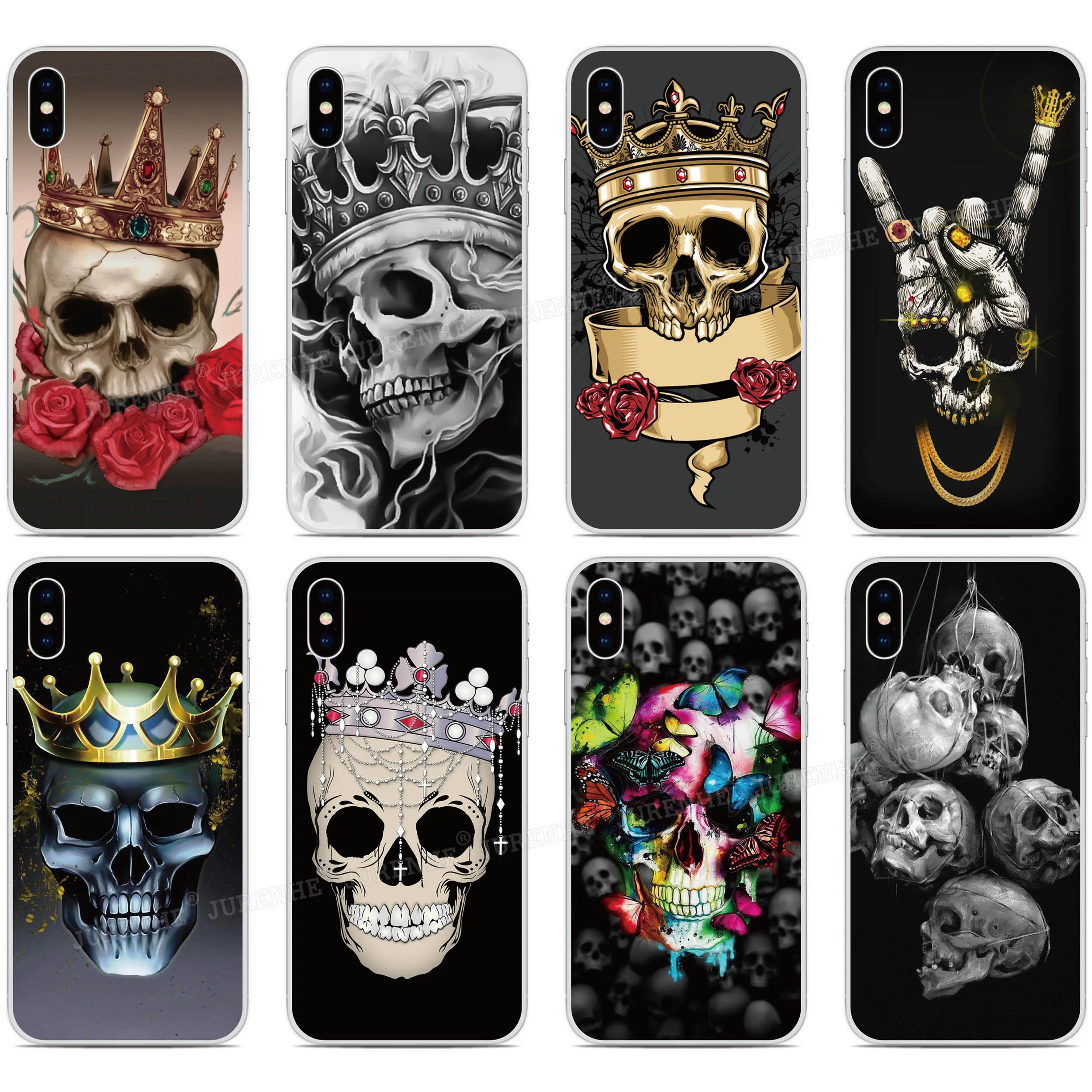 Корона Череп Король чехол для LG Q70 K61 K51s K50s K40s Q60 K50 K40 K30 K20 Stylo 5 4 G7 G8 G8X G8S V50 V60 V50s ThinQ