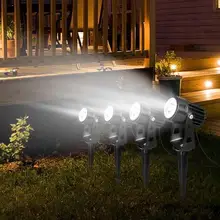 4 шт. светодиодный светильник садовое освещение IP65 водонепроницаемый и пылезащитный открытый сад пейзаж двора свет 12 Вт