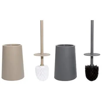 

Bathroom Toilet brush with base Bathroom Cleaning Set, Gray + Black