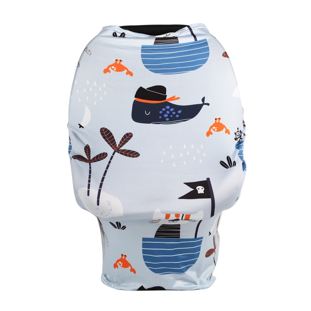 Mother Breastfeeding Cover Nursing Covers Baby Car Seat Cover Multi-function Cartoon Print Dropship