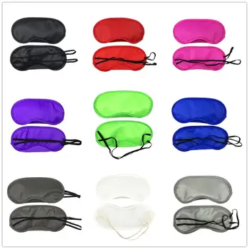 

12 Colors Sleep Mask Natural Sleeping Eye Mask Portable Soft Eyeshade Cover Shade Eye Patch Women Men Blindfold Travel Eyepatch