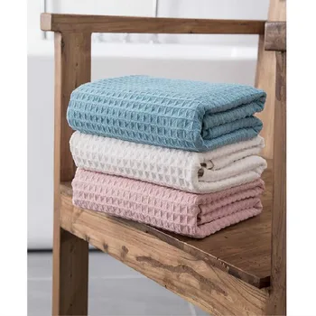 

Mr Clean Solid Waffle Couple Soft and Absorbent Quick-Dry Rectangle Vs Pink Shower Wrap Bathroom Towel Beach Bath Towel