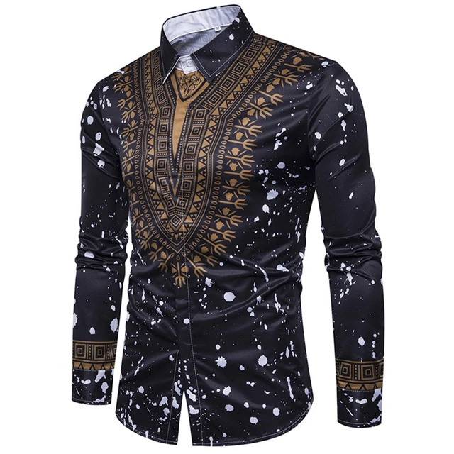 Femi African Long Sleeve  Shirt - Image 2
