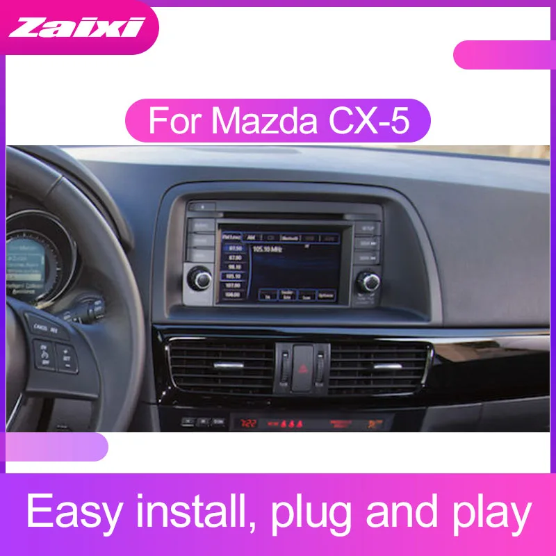 Sale ZaiXi 2 DIN Car Multimedia Player For Mazda CX-5 2012~2017 Android Touchscreen Bluetooth GPS WiFi Navigator FM Radio Player 1