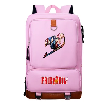 

Teenager Students School Bag Fairy Tail Women Streetwear Travel Backpack Men's Canvas Backpacks Male Prints Bookbags Zipper