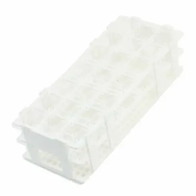 

Lab White Plastic 21 Position 30mm Hole Test Tube Stand Rack