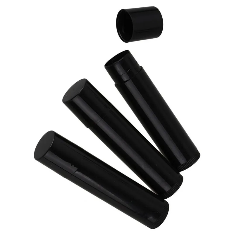 

50PCS Empty Cosmetic Chapstick DIY Lip Gloss Lipstick Balm Tube With Caps Container