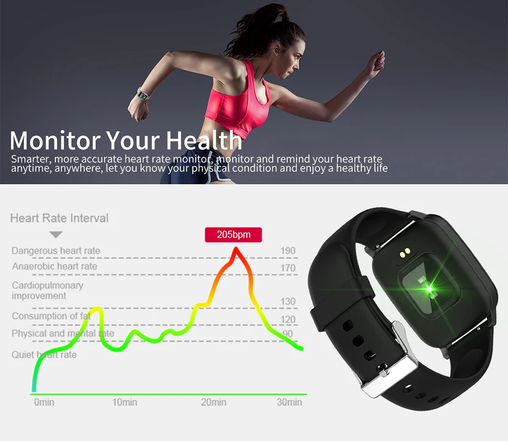 BELOONG R1 Смарт-часы спортивный браслет пульсометр кровяное давление кислород монитор сна напоминание носимые устройства браслет