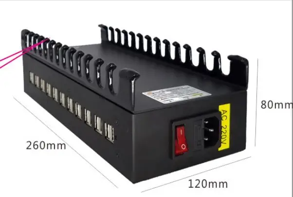 22 Ports 110V Fanshu usb зарядная станция 22 40 60 80 100 порты USB станция концентратор мульти порт настольное зарядное устройство для Galaxy iphone IPad Xiaomi - Тип штекера: 22 Ports 110V