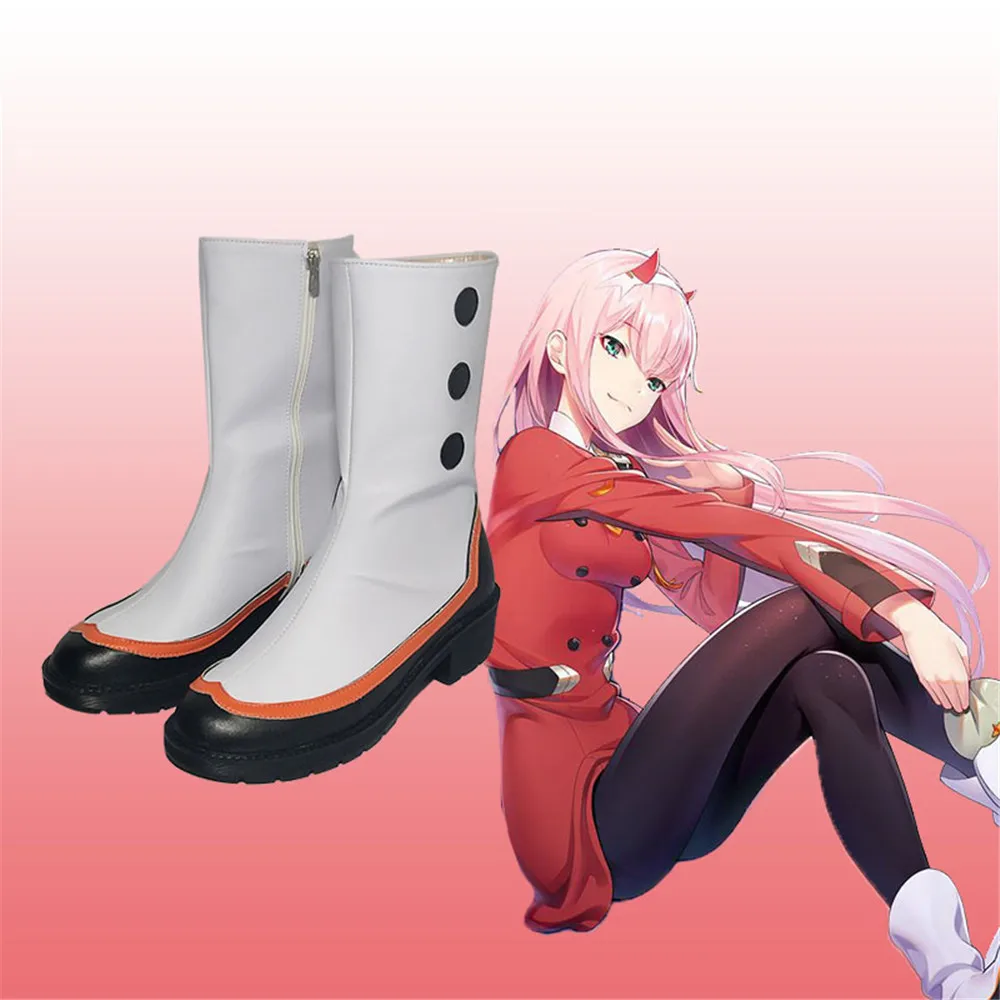 

New Darling in the franxx cosplay ichigo hiro zero two Shoes 02 Boots japanese cosplay shoes adult women Men