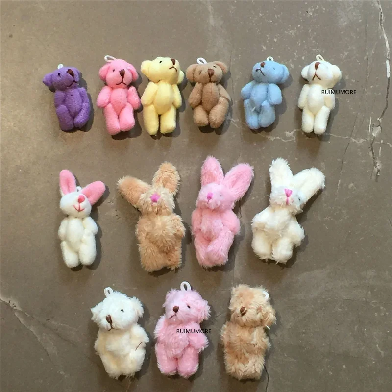 Stuffed Doll Plush-Toy Bear Gift Multi-Colors Size-4-15cm Little Kids